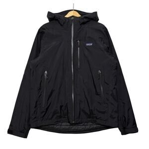 Patagonia Men's Zip Up Primaloft Insulated H2no Windbreaker Rain Jacket Black M